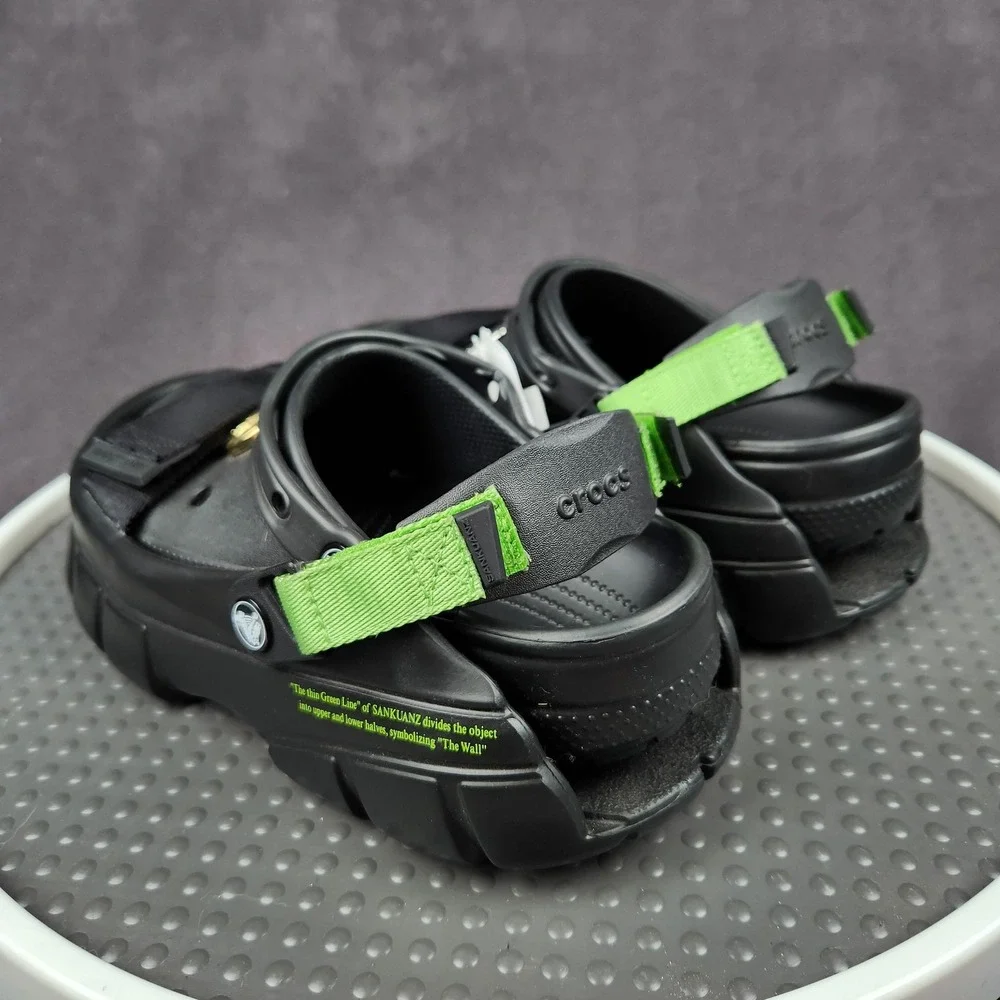 Sankuanz x Crocs Classic Clog Black Mens Size 7 Womens Size 9 206900-001 NEW